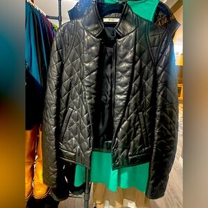 Vintage Givenchy lamb skin leather jacket size 38